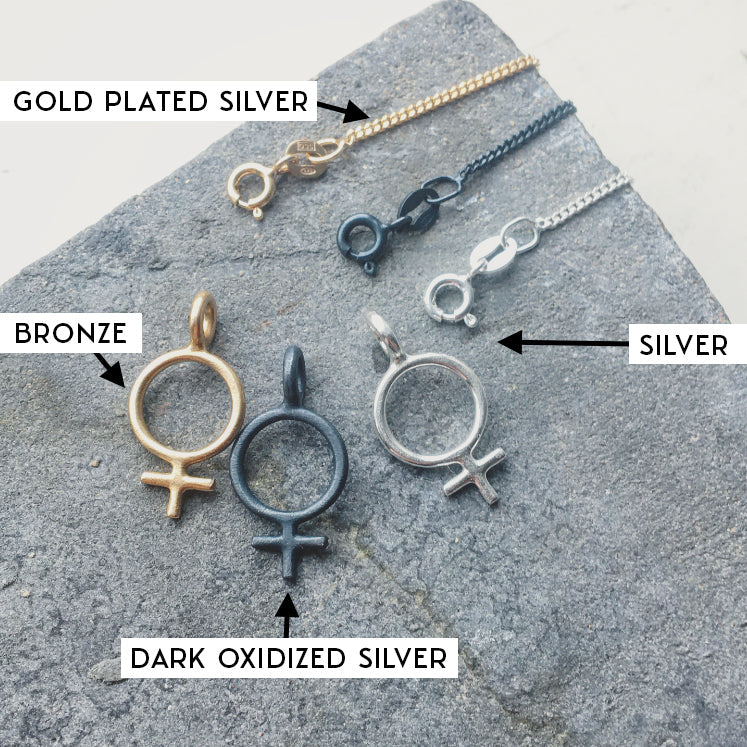 Minna Feminist Choker Necklace Silver