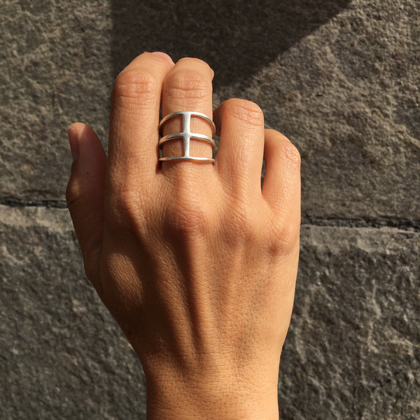 Huokaus Ring Silver